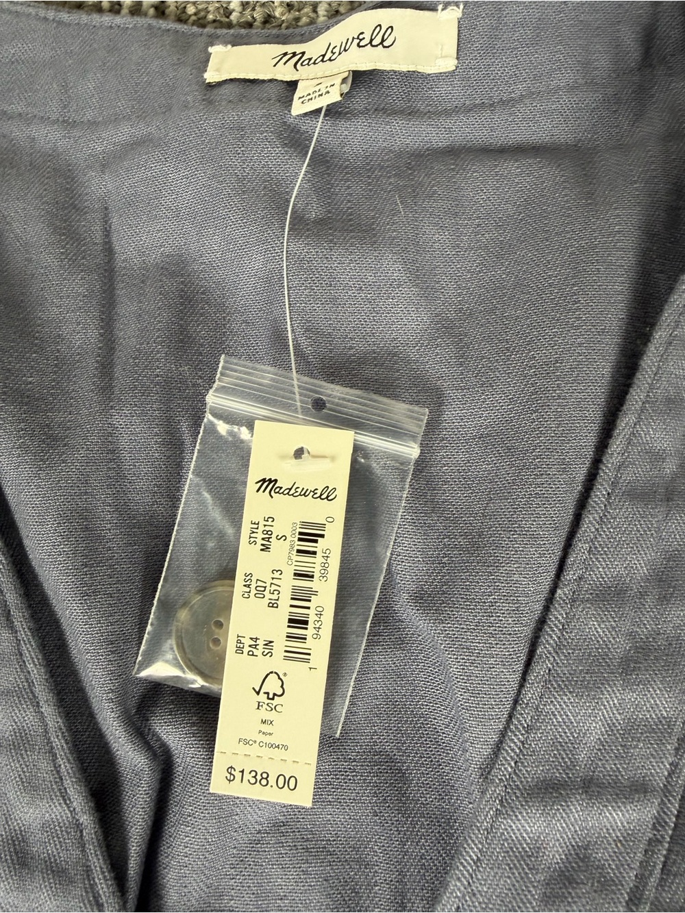 NWT Madewell Petite Cap Sleeve Jumpsuit Womens Size Small - Picture 4 of 8
